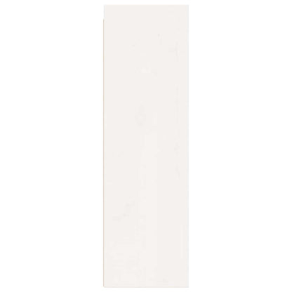 Väggskåp Vit 2 st 30x30x100 cm massiv furu