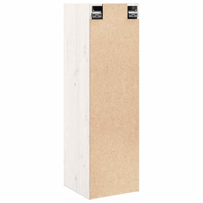 Väggskåp Vit 2 st 30x30x100 cm massiv furu