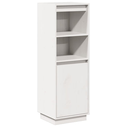 Skåp Vit 37x34x110 cm massiv furu