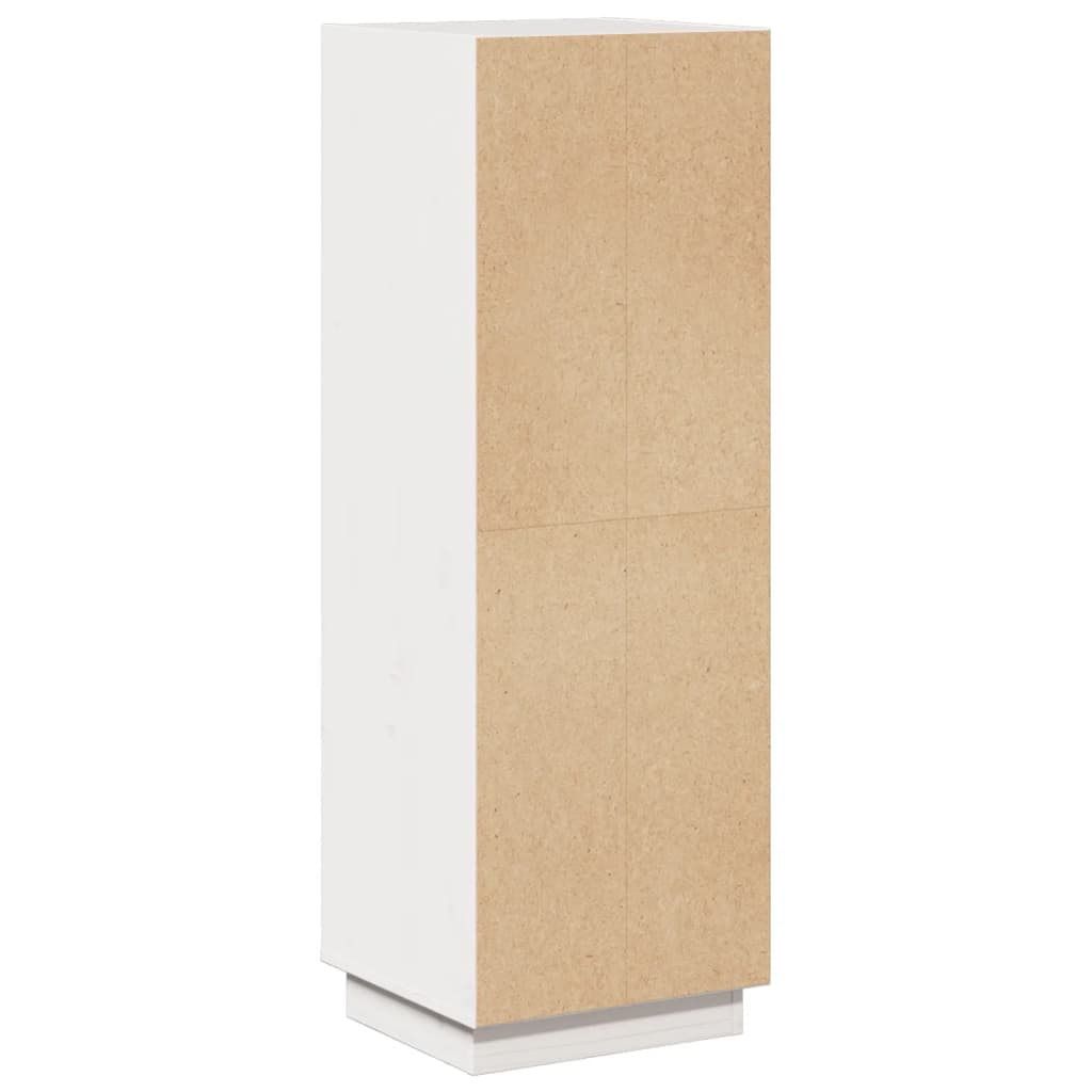 Skåp Vit 37x34x110 cm massiv furu