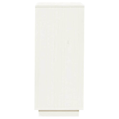 Skoställ Vit Skoskåp 35x35x80 cm massiv furu