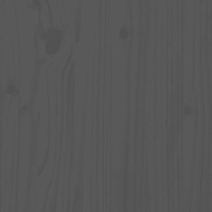 Skoställ Grå Skoskåp 35x35x80 cm massiv furu