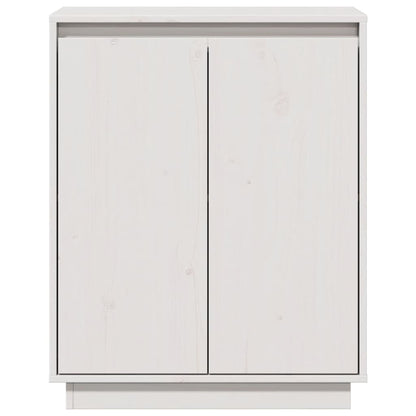 Skänk Vit 60x34x75 cm massiv furu