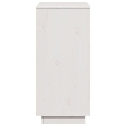 Skänk Vit 60x34x75 cm massiv furu