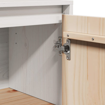 Skänk Vit 60x34x75 cm massiv furu