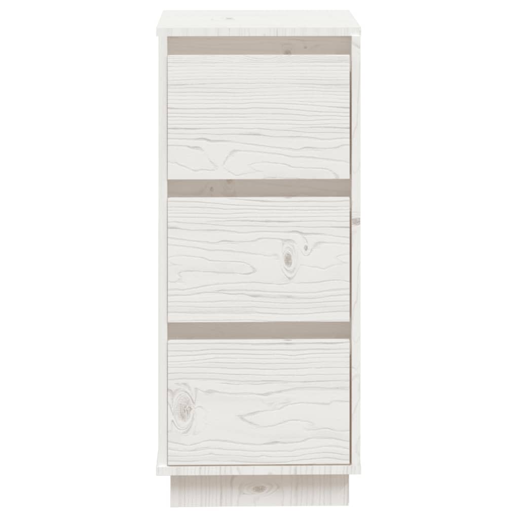 Skåp vit 2 st 32x34x75 cm massiv furu