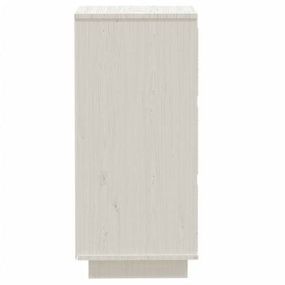 Skåp vit 2 st 32x34x75 cm massiv furu