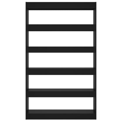 Bokhylla Svart Rumsavdelare 100x30x166 cm