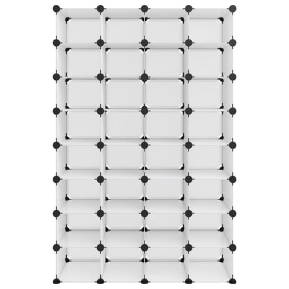 Skoställ DIV. Skohylla transparent 93x36,5x140 cm PP