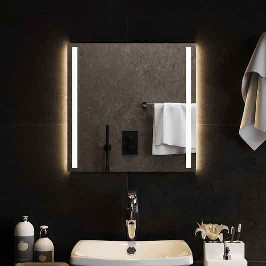 Badrumsspegel LED 50x50 cm