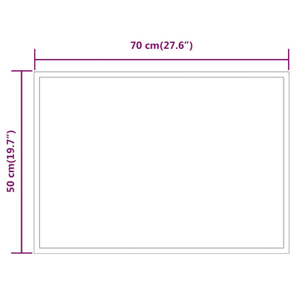 Badrumsspegel LED 70x50 cm