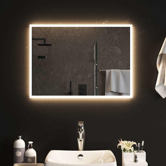 Badrumsspegel LED 70x50 cm