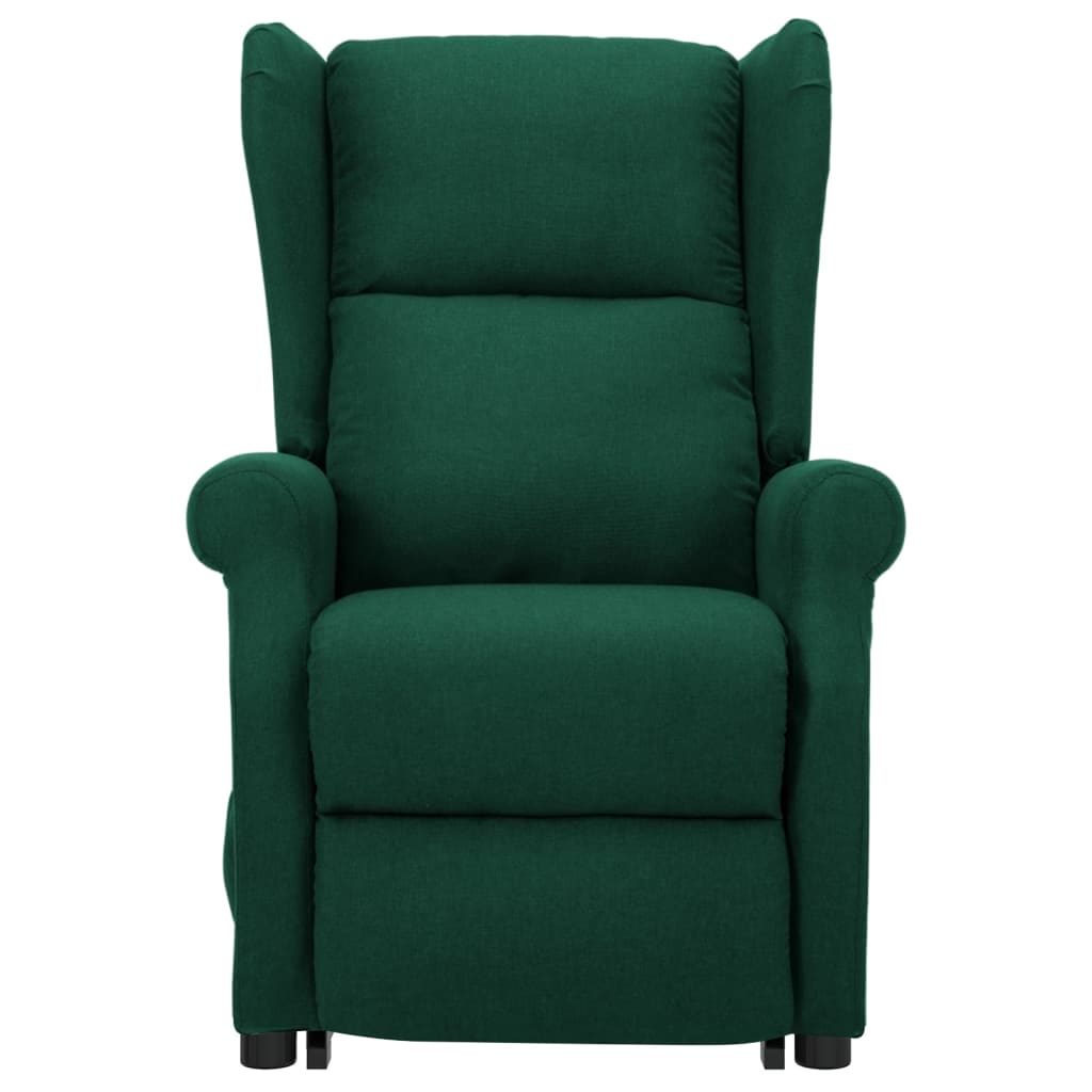Fåtölj Grön Mörkgrön med uppresningshjälp tyg