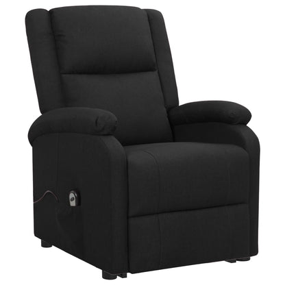 Fåtölj Svart med uppresningshjälp tyg