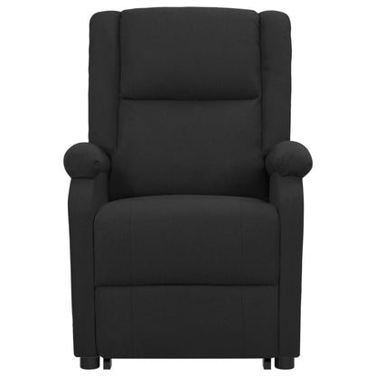 Fåtölj Svart med uppresningshjälp tyg