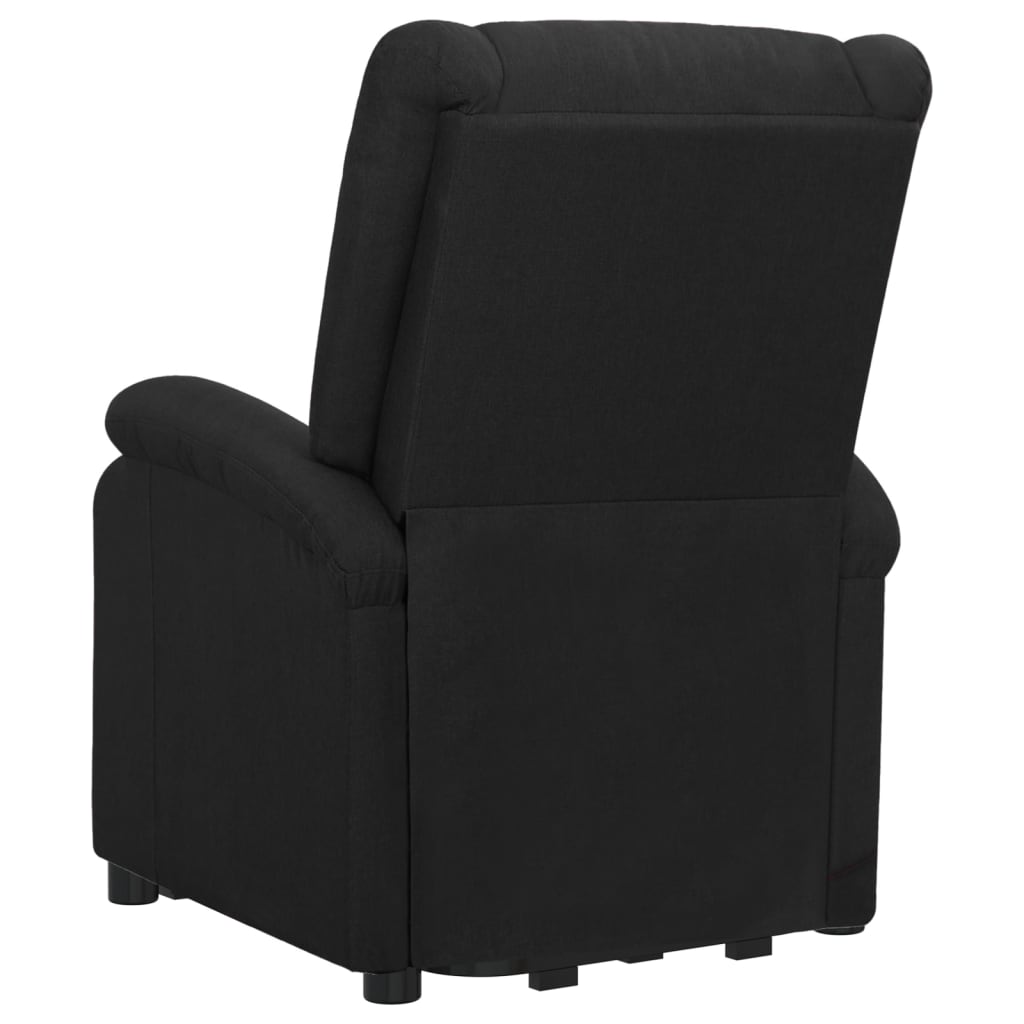 Fåtölj Svart med uppresningshjälp tyg