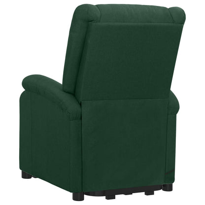 Fåtölj Grön Mörkgrön med uppresningshjälp tyg