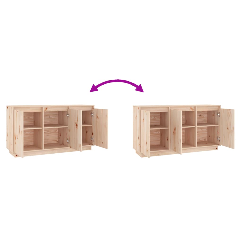 Skänk Trä 111x34x60 cm massiv furu