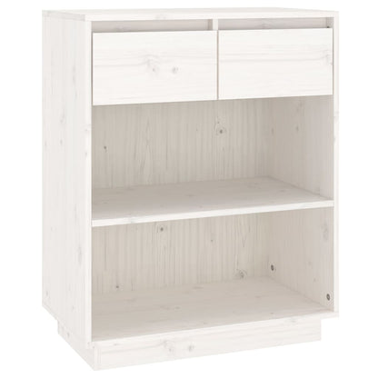 Avlastningsbord Konsollbord Vit 60x34x75 cm massiv furu