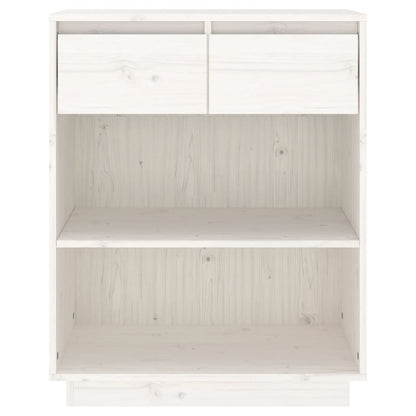 Avlastningsbord Konsollbord Vit 60x34x75 cm massiv furu