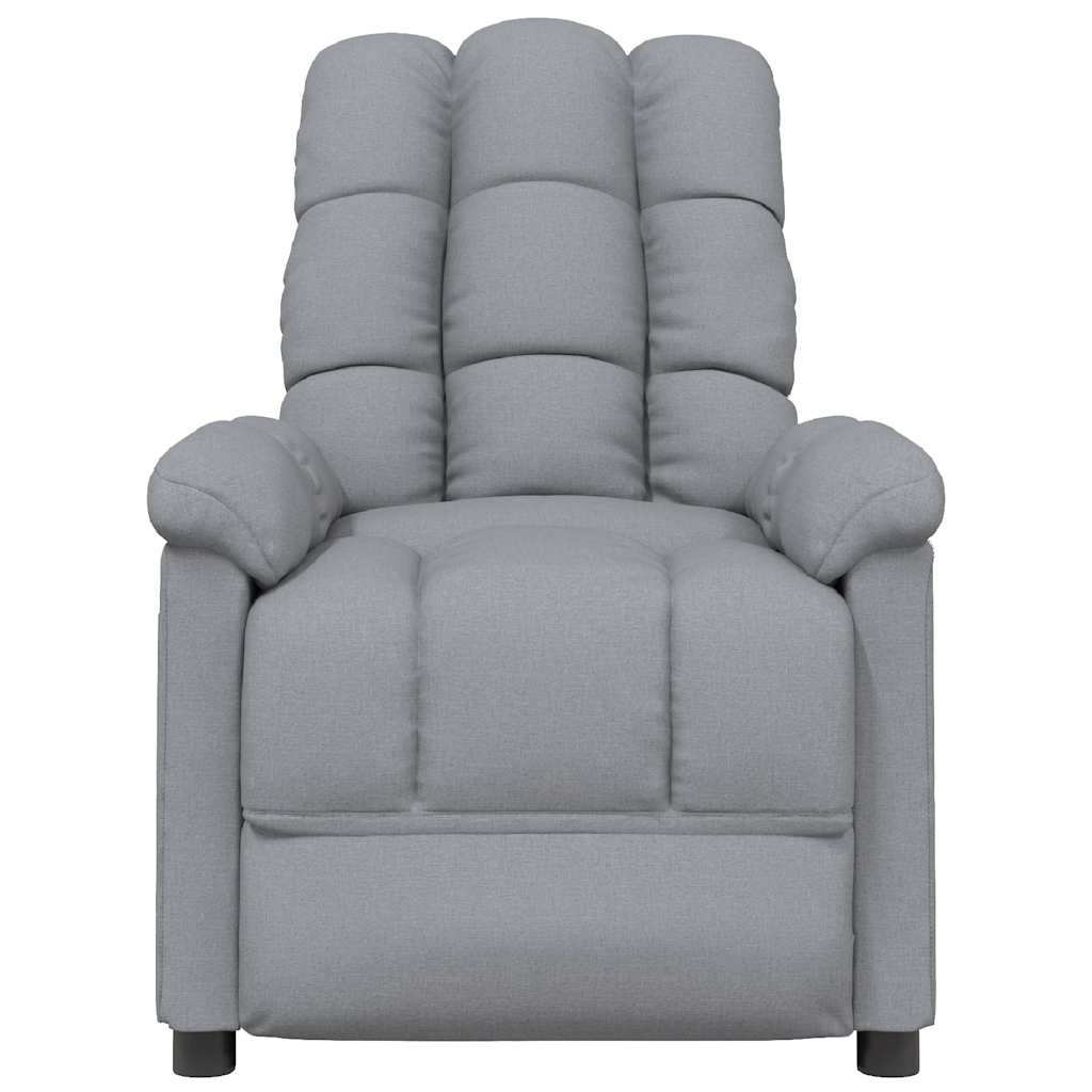 Fåtölj Ljusgrå Reclinerfåtölj tyg