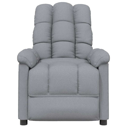 Fåtölj Ljusgrå Reclinerfåtölj tyg