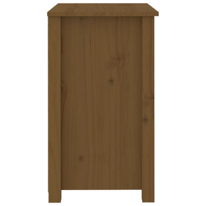 Sängbord 2 st honungsbrun 50x35x61,5 cm massiv furu