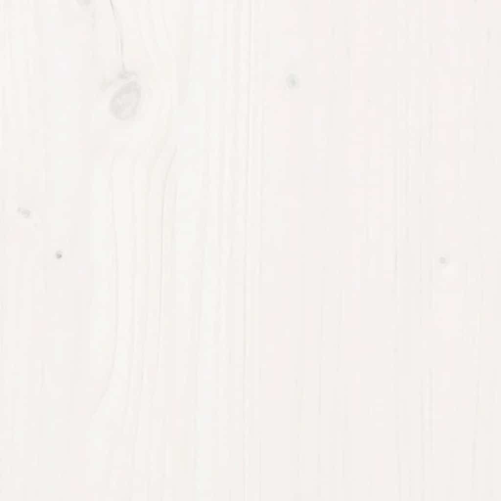Sängbord 2 st vit 40x35x61,5 cm massiv furu