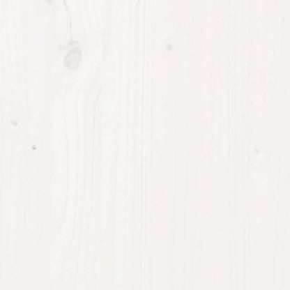 Sängbord 2 st vit 40x35x61,5 cm massiv furu