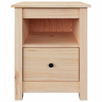 Sängbord 2 st 40x35x49 cm massiv furu