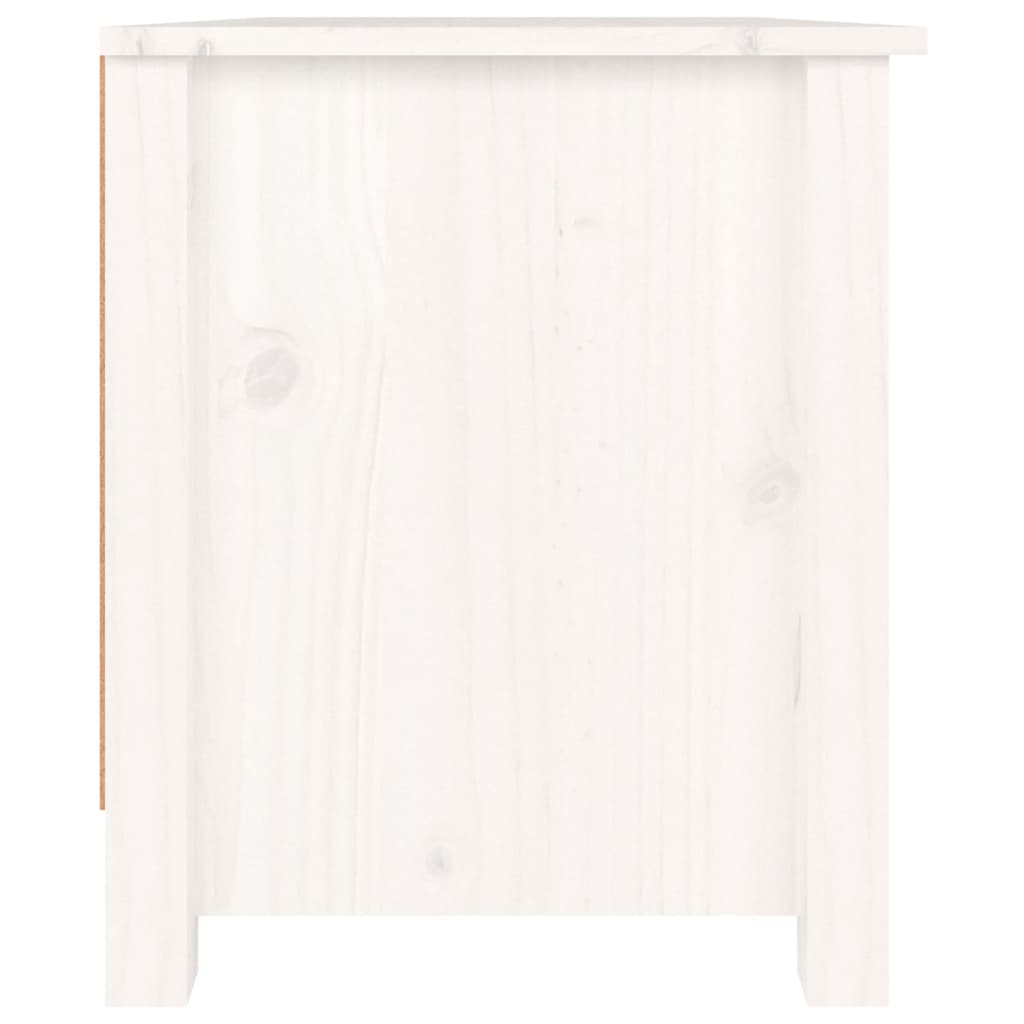 Skoställ Vit Skoskåp 70x38x45,5 cm massiv furu