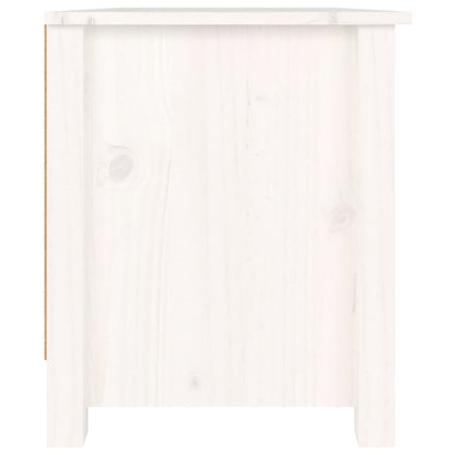 Skoställ Vit Skoskåp 70x38x45,5 cm massiv furu