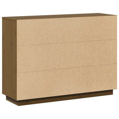 Skänk Honungsbrun 110,5x35x80 cm massiv furu