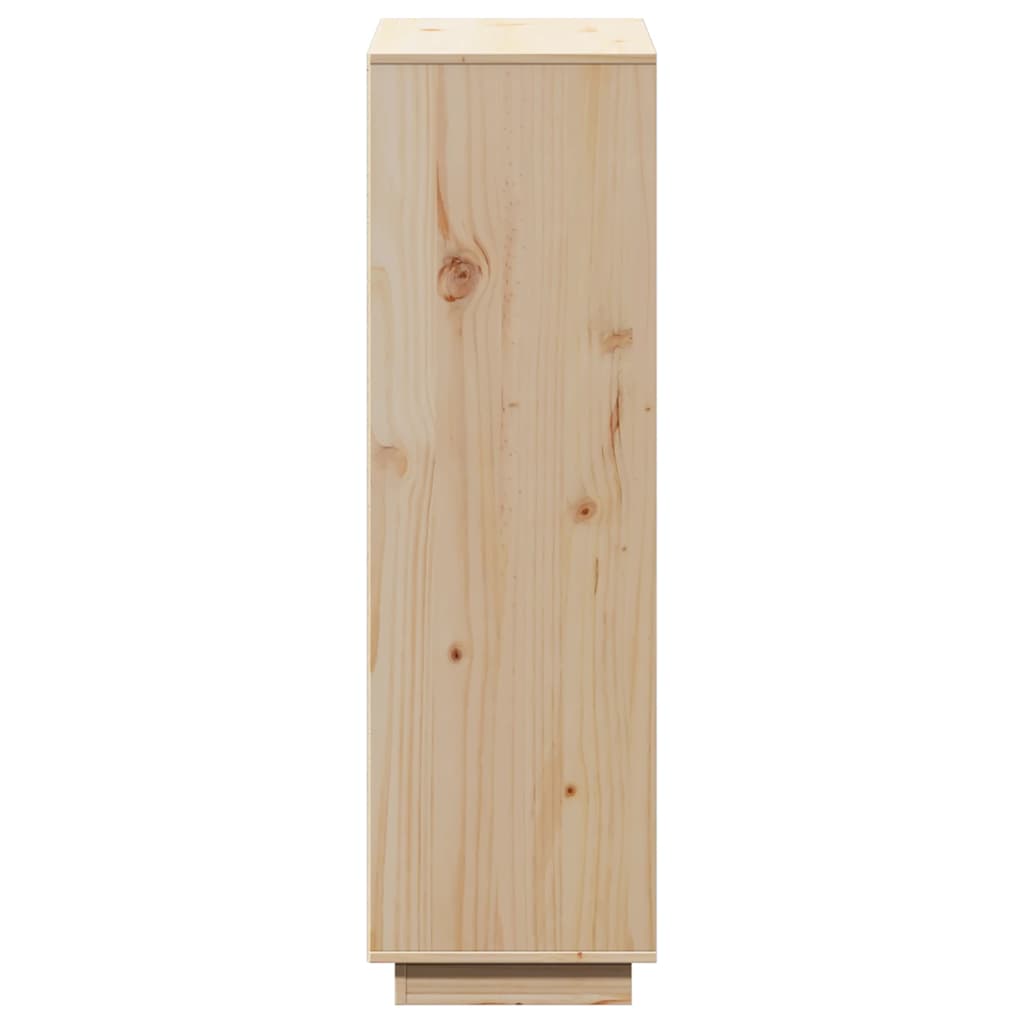 Skåp Trä 74x35x117 cm massiv furu