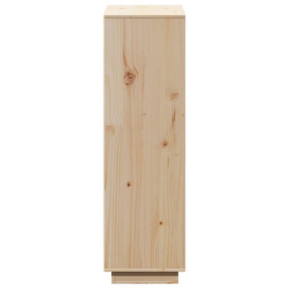 Skåp Trä 74x35x117 cm massiv furu