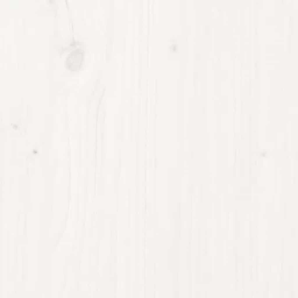 Sängbord 2 st vit 60x34x51 cm massiv furu