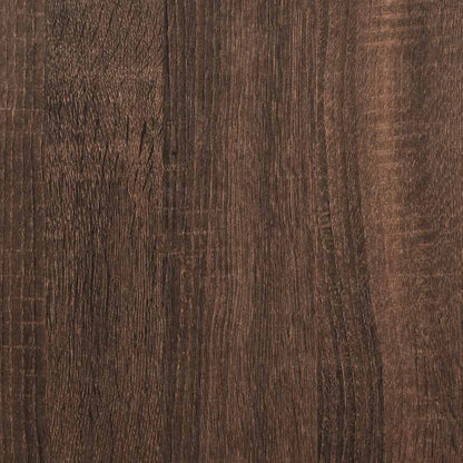 Sängbord 2 st brun ek 40x35x62,5 cm konstruerat trä