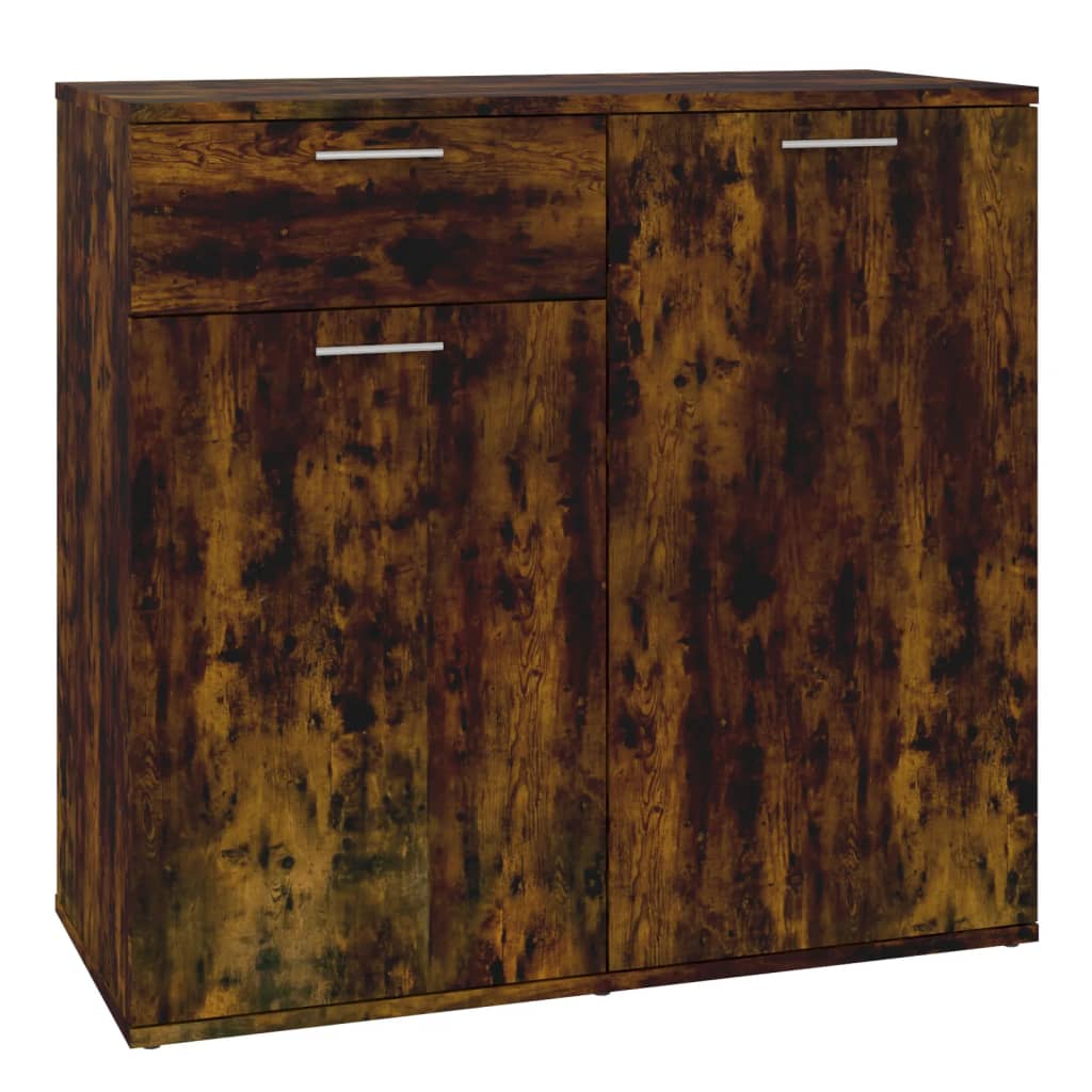 Skåp Rökfärgad Ek 80x36x75 cm