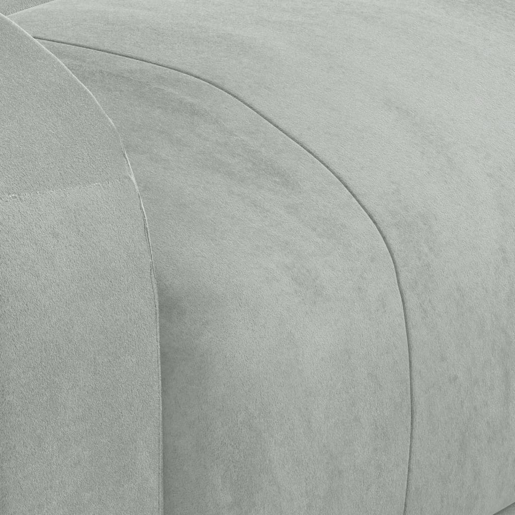 Elektrisk Fåtölj Ljusgrå Reclinerfåtölj sammet