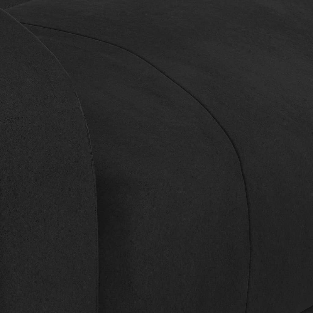 Elektrisk Fåtölj Svart Reclinerfåtölj sammet