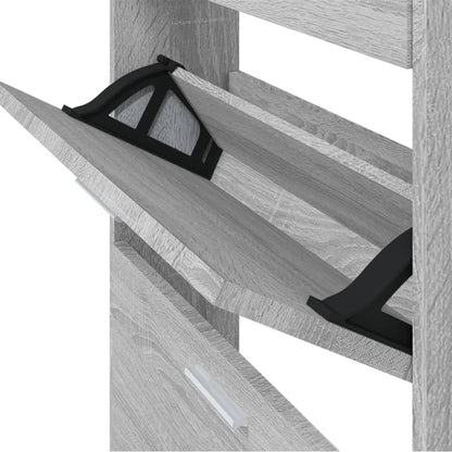 Skoställ Sonoma Grå Skoskåp 59x17x108 cm