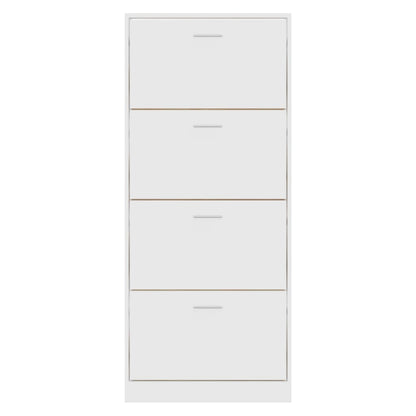 Skoställ Vit Skoskåp 63x24x147 cm