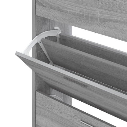 Skoställ Sonoma Grå Skoskåp 63x24x103 cm