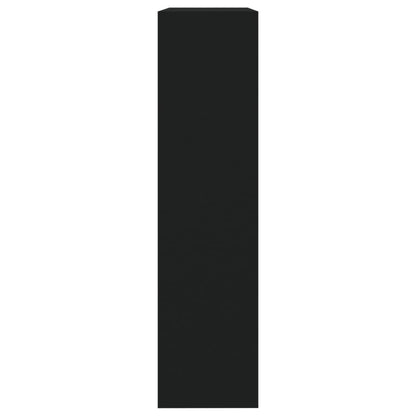 Skoställ Svart Skoskåp med 2 skåp 63x17x67 cm