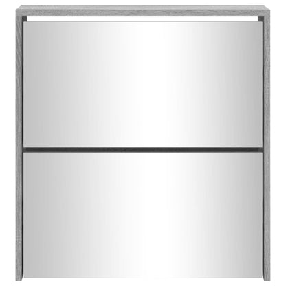 Skoställ Sonoma Grå Skoskåp med 2 skåp 63x17x67 cm