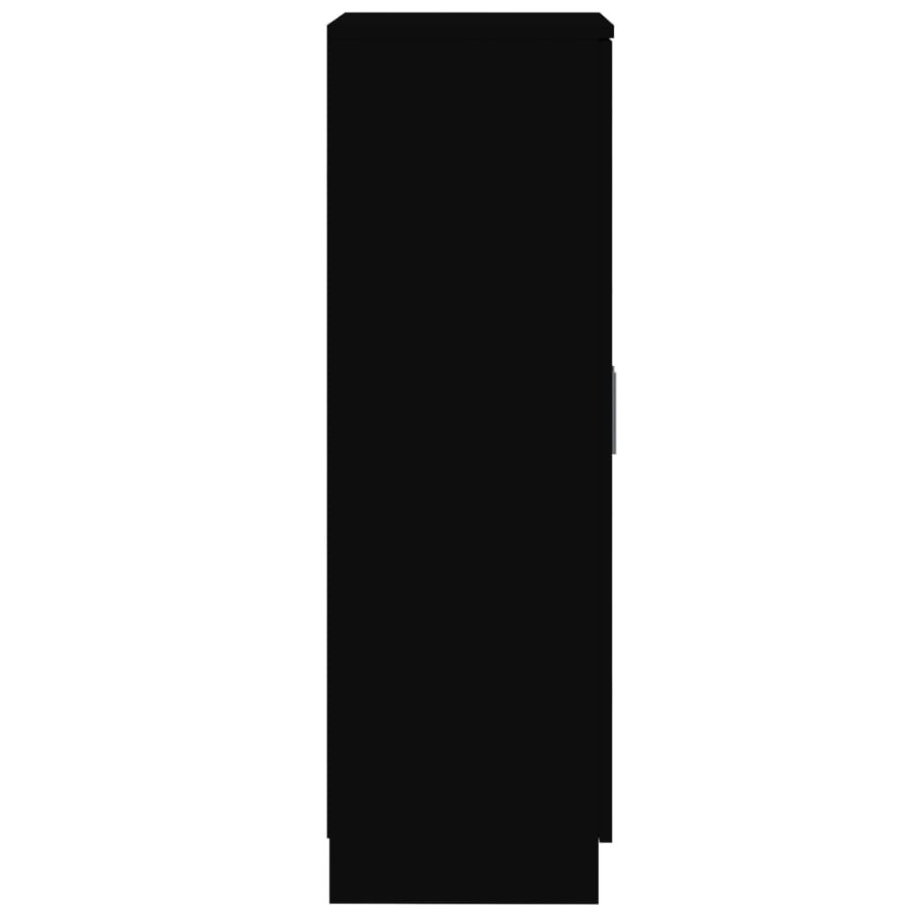 Skoställ Svart Skoskåp 55x35x108 cm