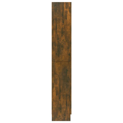Vitrinskåp Rökfärgad Ek 82,5x30,5x185,5 cm