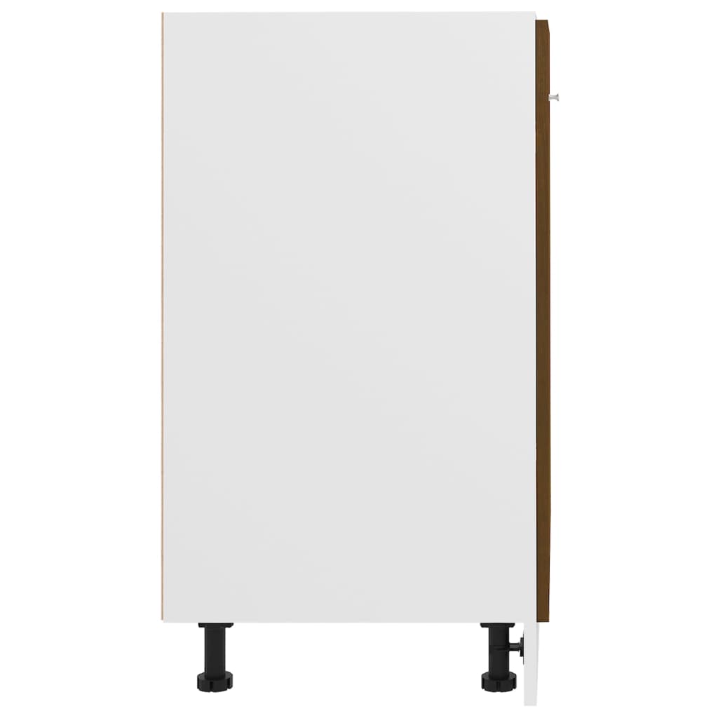 Köksinredning Underskåp Bänkskåp “Lyon” Brun Ek 60x46x81,5 cm