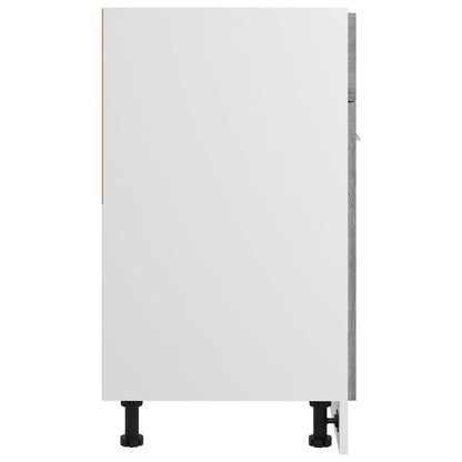 Köksinredning Underskåp Bänkskåp med låda “Lyon” Sonoma Grå 60x46x81,5 cm