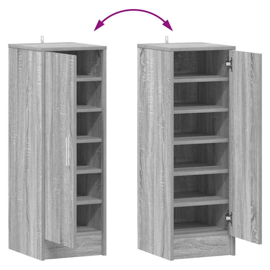 Skoställ Sonoma Grå 32x35x92 cm